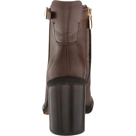 Franco Sarto Rivet LEATHER Buckle Ridding Boots Booties SZ 9.5 M Umber Brown - Picture 5 of 16